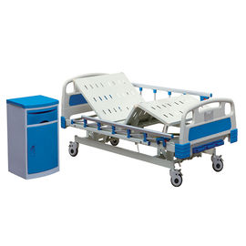 Cama de hospital manual de la cama del interno del acero inoxidable con el carril lateral de aluminio